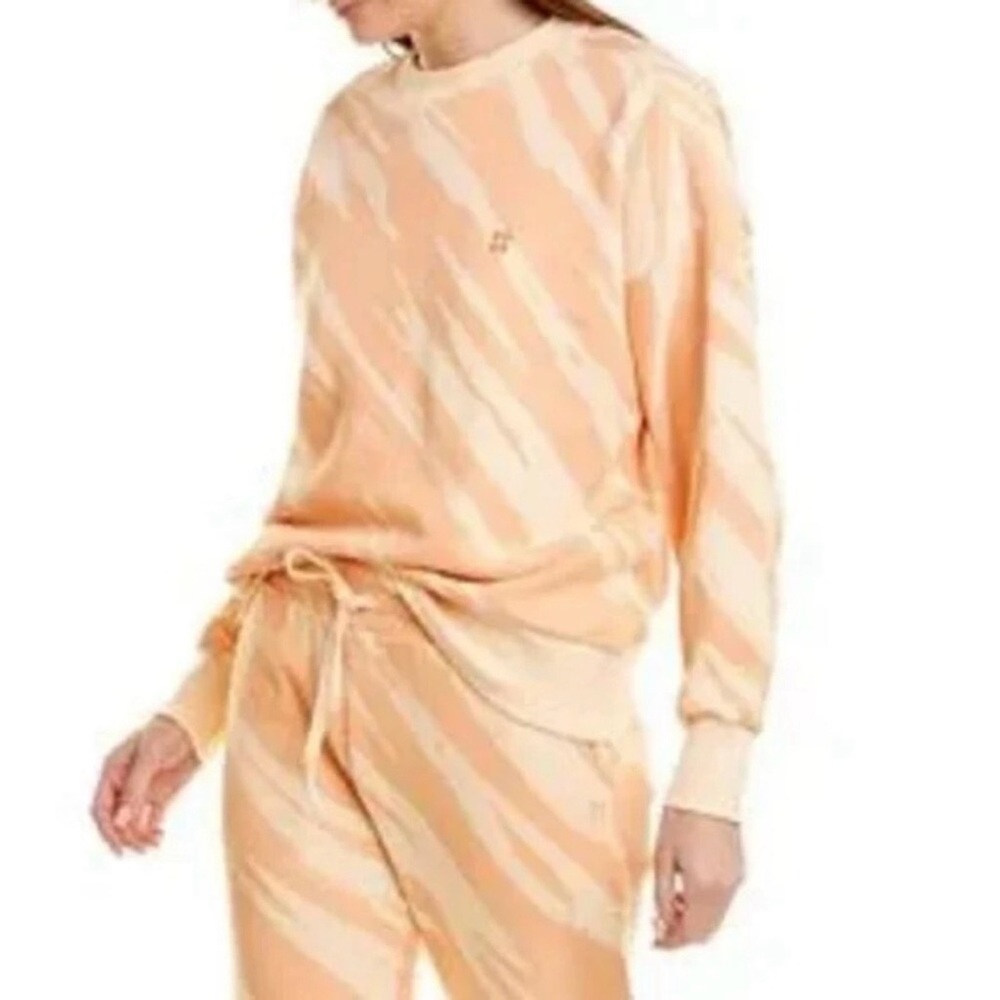 Peach Tie-Dye Lounge Sweatshirt & Jogger Set